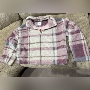 Thread + Supply Plaid Sherpa Pullover